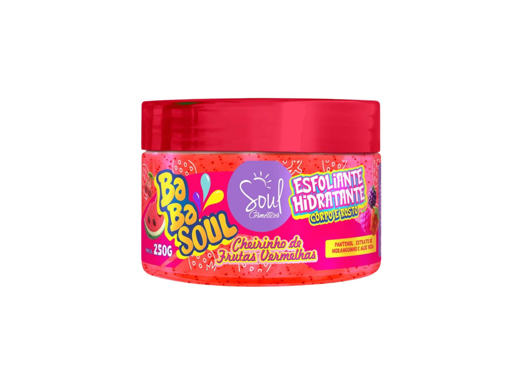Babasoul Frutos Rojos Exfoliante Hidratante 250g – Soul