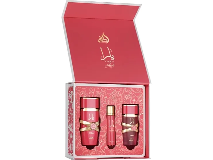 Kit Perfume Lattafa Yara Candy Edp - Feminino 3 PZ
