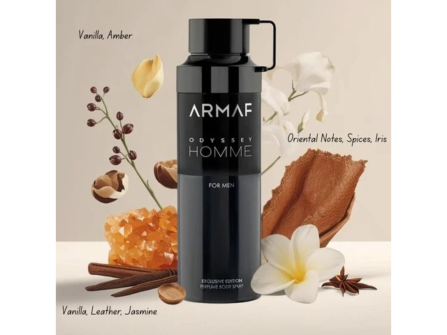 ODYSSEY HOMME FOR MEN EDIT  BODY SPRAY 200ML MASCULINO - ARMAF