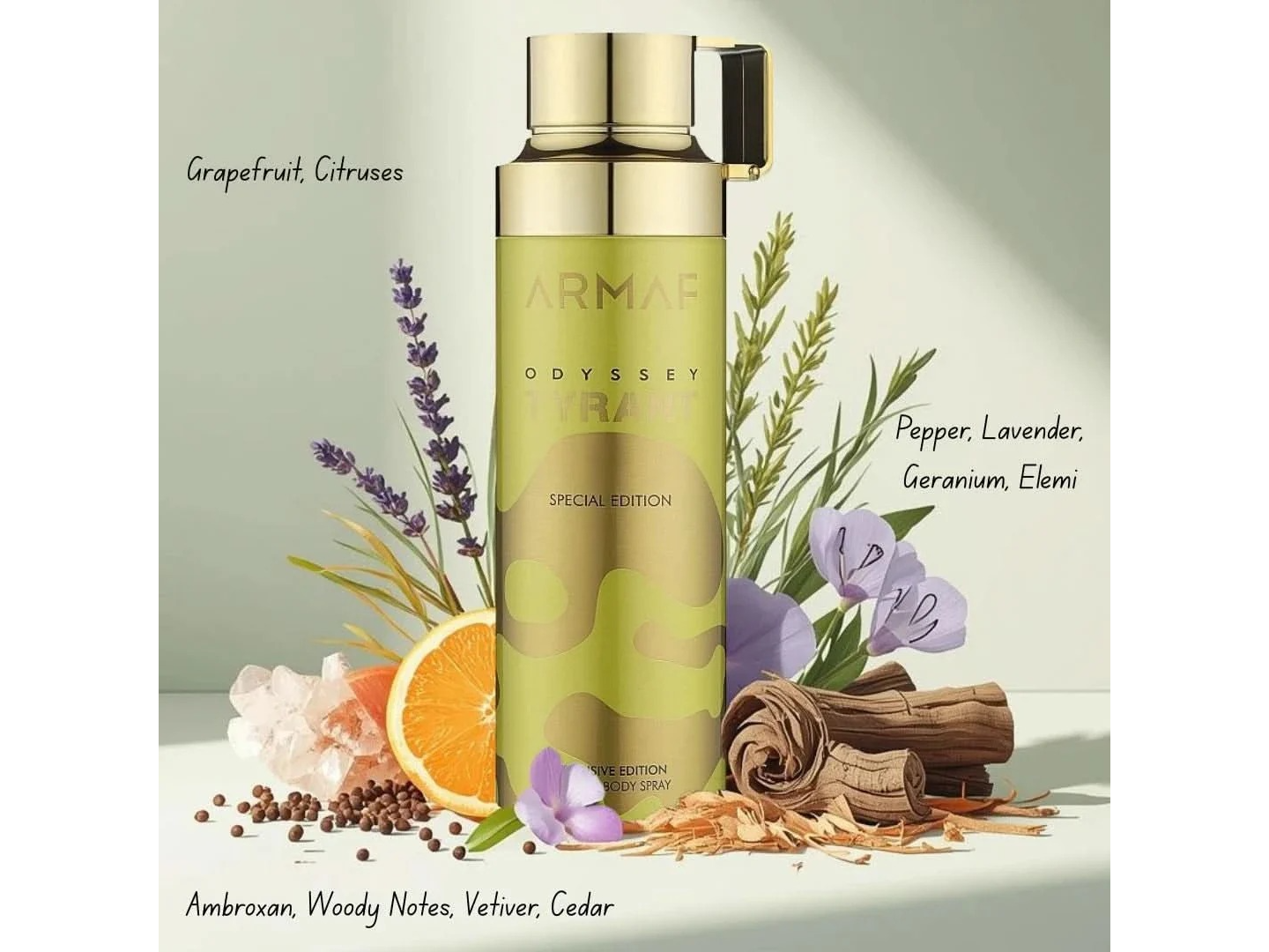 ODYSSEY TYRANT SPECIAL EDIT. BODY SPRAY 200ML MASCULINO ARMAF