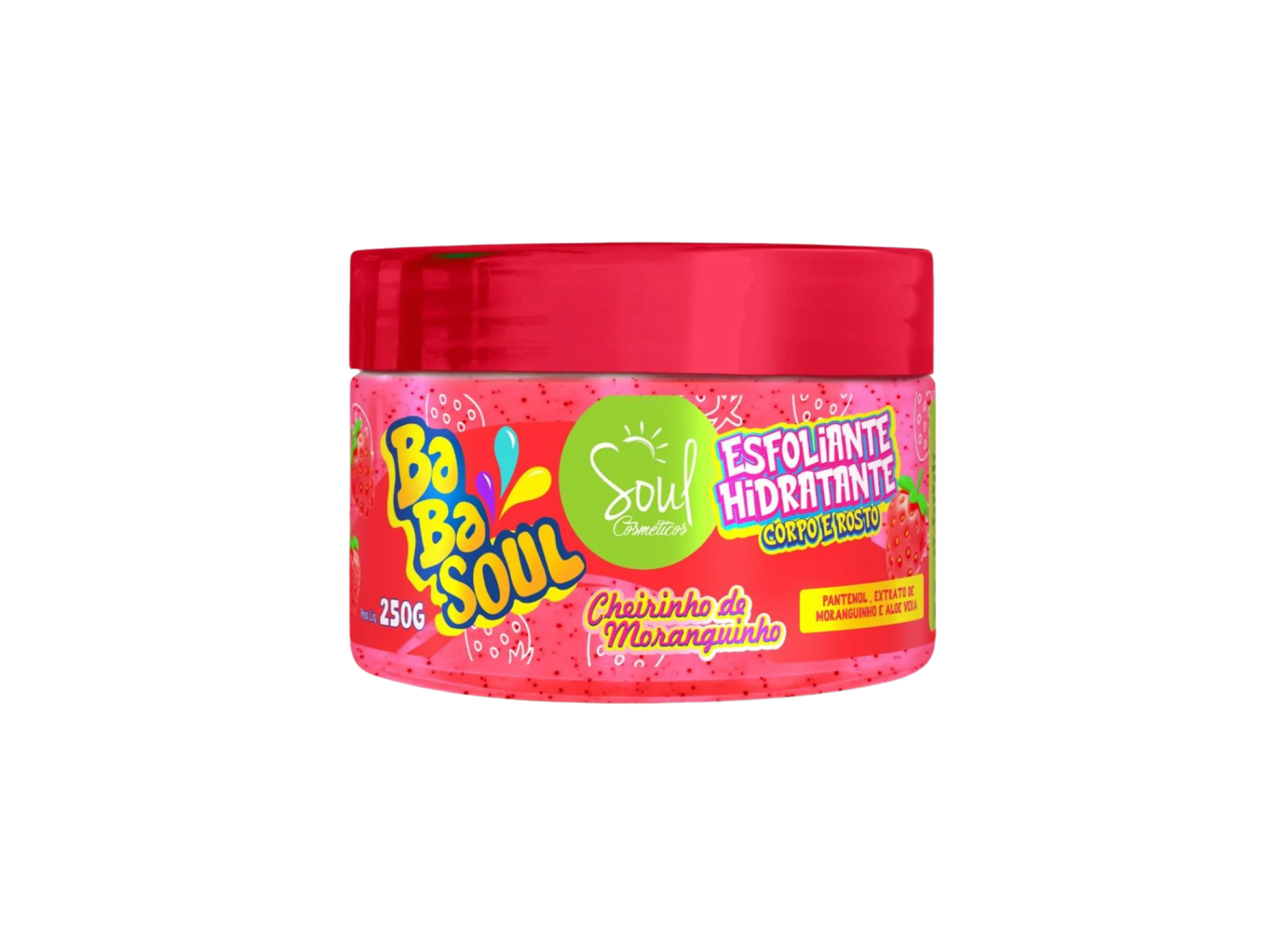 Babasoul Moranginho Fresa Exfoliante Hidratante 250g – Soul