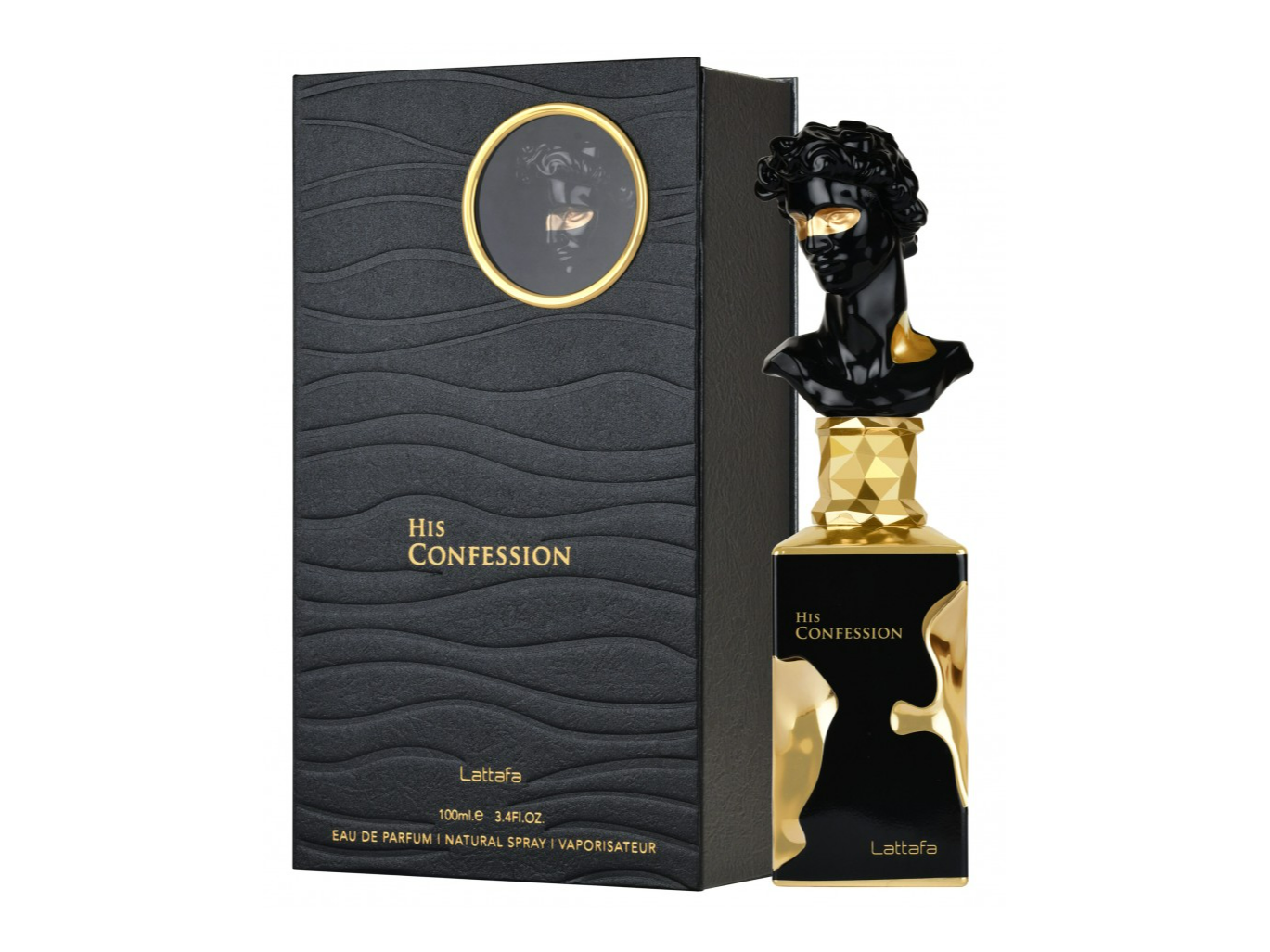 HIS CONFESSION EDP 100ML MASCULINO - LATTAFA