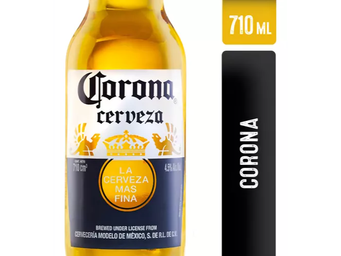 Cerveza Blanca Corona x 710 cc / precio x unidad.. se venden x caja de 6 unidades