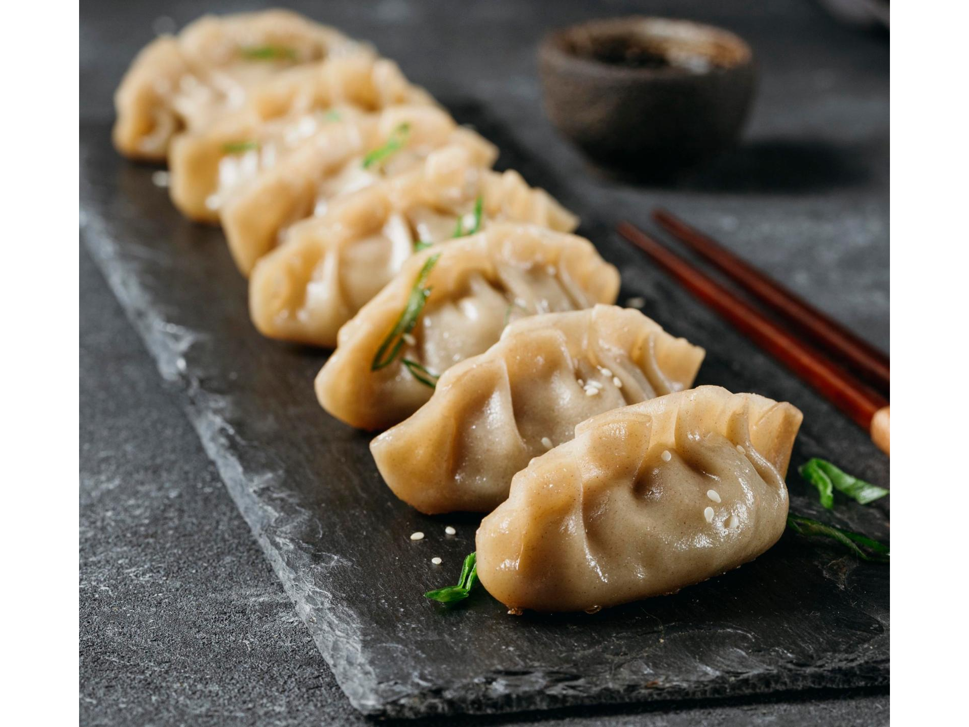 Gyozas de salmón