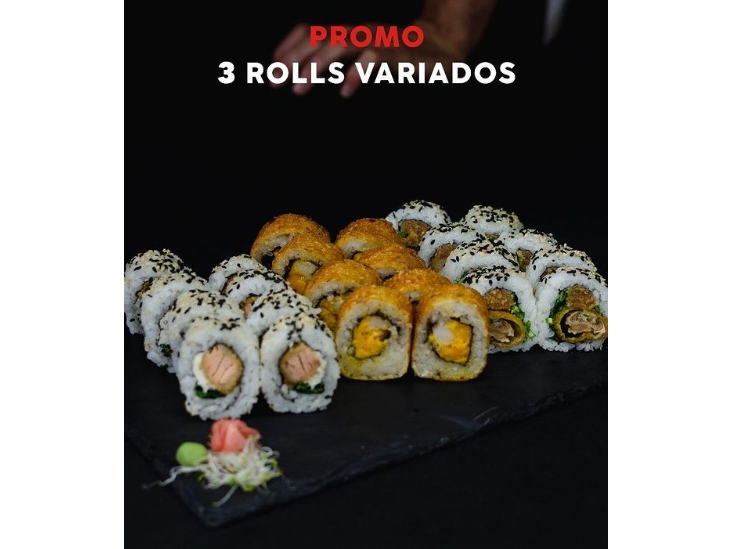 Promo Rolls Variados (2 Hots + 1 Clasico)