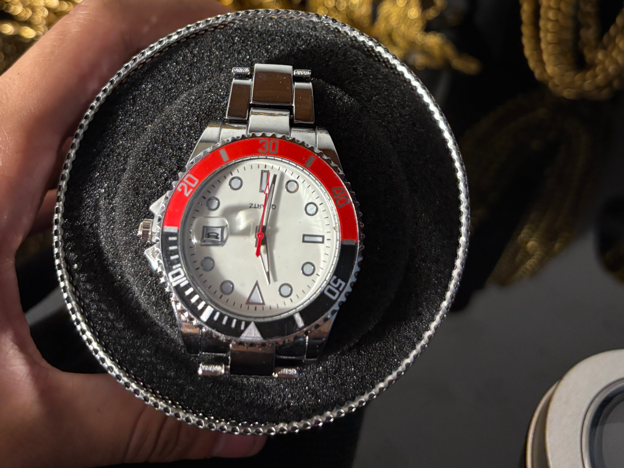 Submariner negro con rojo