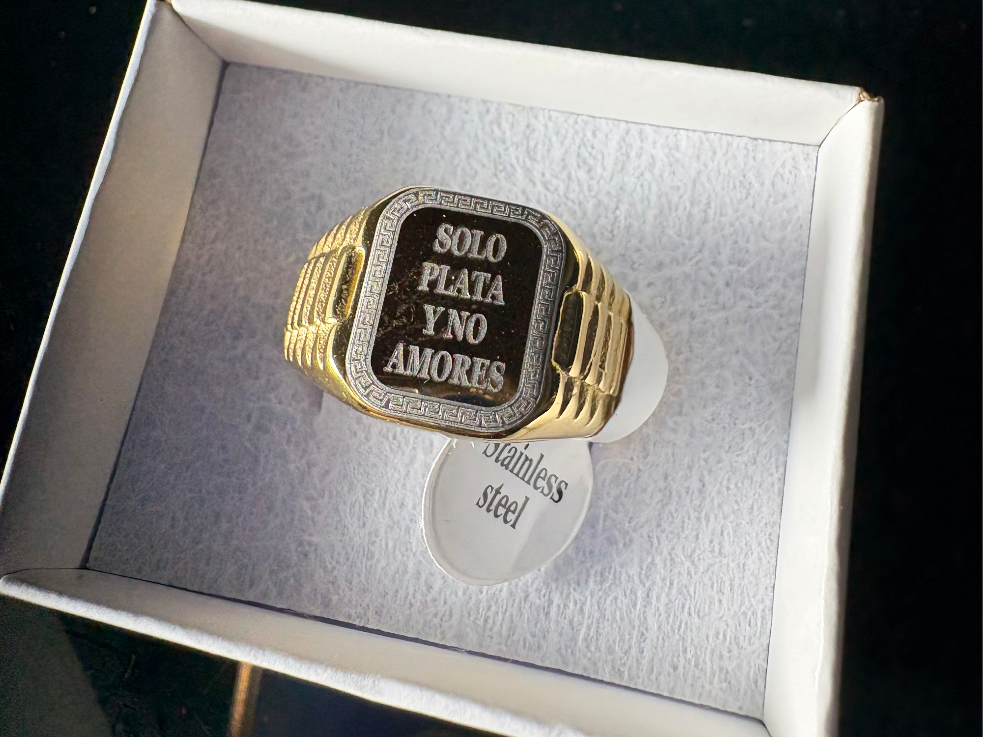 Anillo Solo Plata y no Amores ( especificar talle)