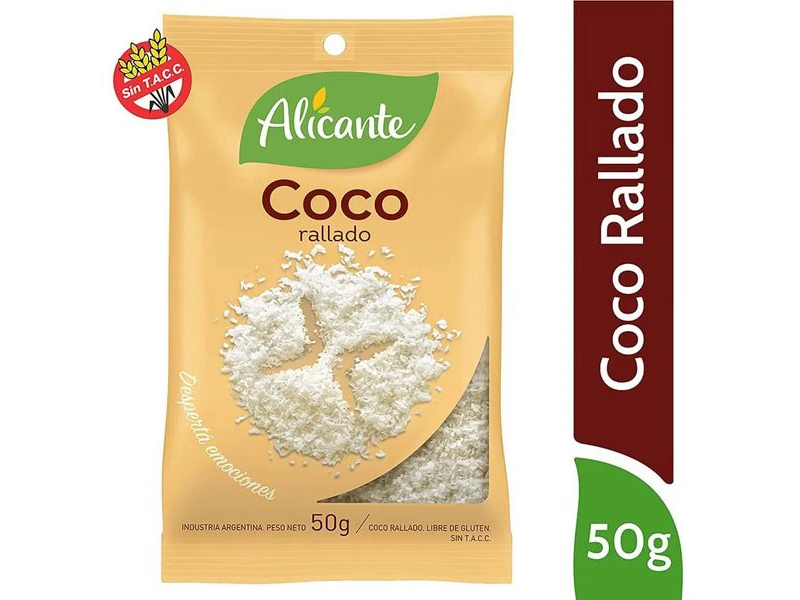ESPECIAS ALICANTE COCO RALLADO x 50 g.