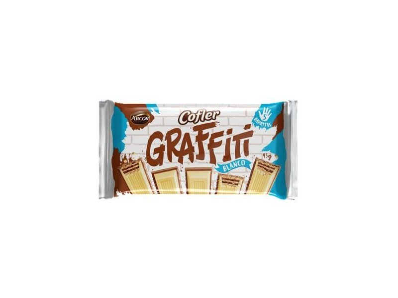 CHOCOLATE GRAFFITI CHOCOLATE BLANCO CLASICO x 45 g.