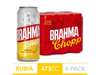 CERVEZA BRAHMA PACK LATA 6 X473ML x 6 un.