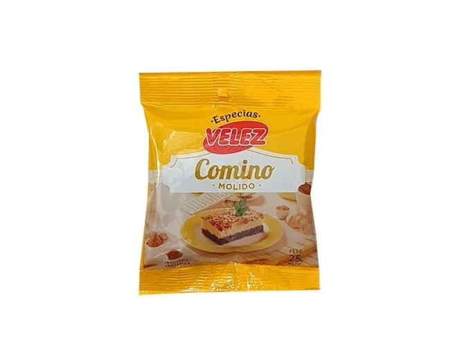 ESPECIAS VELEZ COMINO MOLIDO x 25 g.