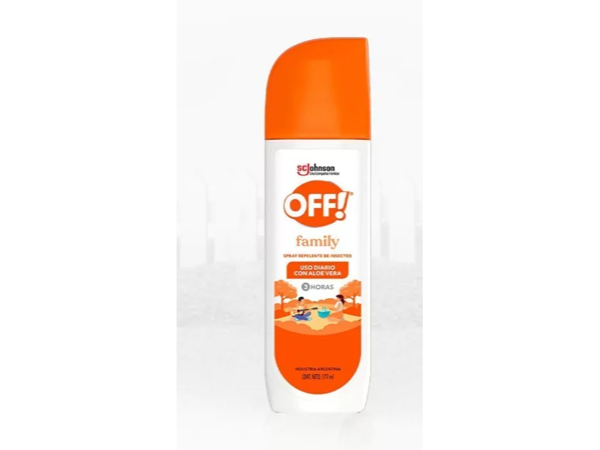 REPELENTE OFF FAMILY SPRAY x 177 ml.