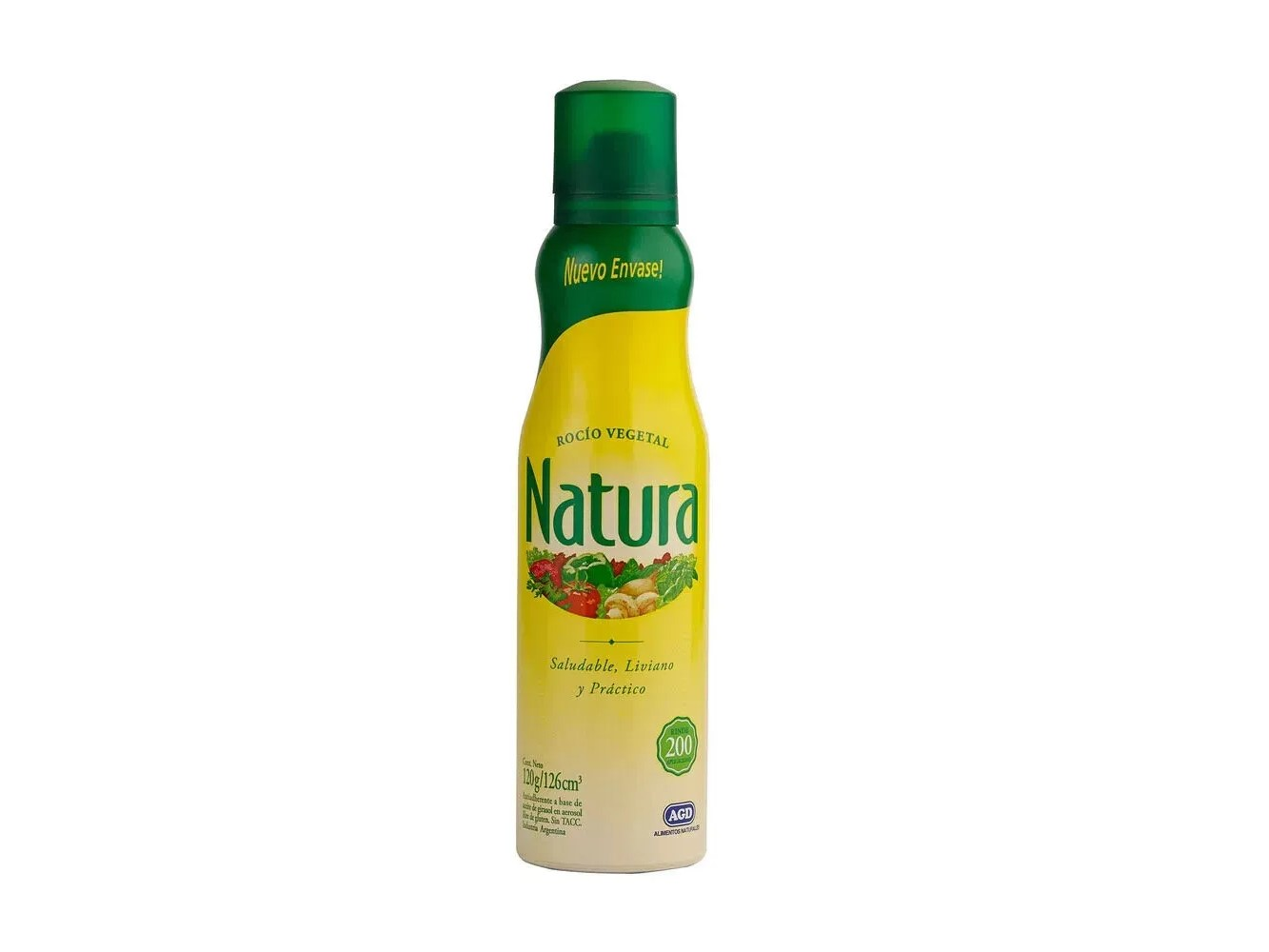 ACEITE EN AEROSOL NATURA ROCIO VEGETAL x 120 g.