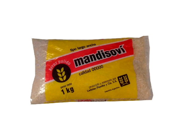 ARROZ MANDISOVI DOBLE CAROLINA x 1 kg.