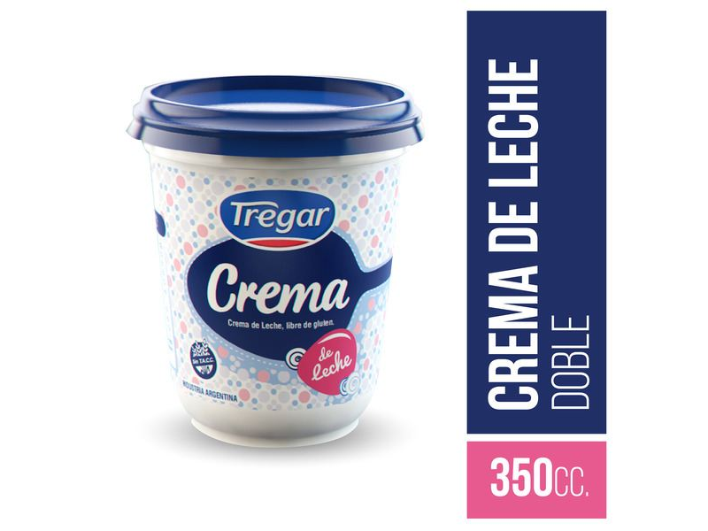 CREMA DE LECHE TREGAR S/D x 350 ml.