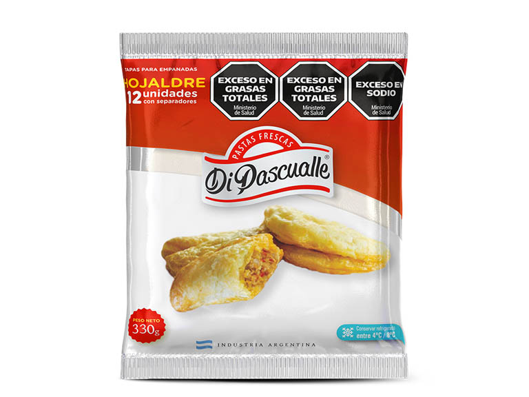 DISCOS PARA EMPANADAS DI PASCUALLE HOJALDRE x 330 g.