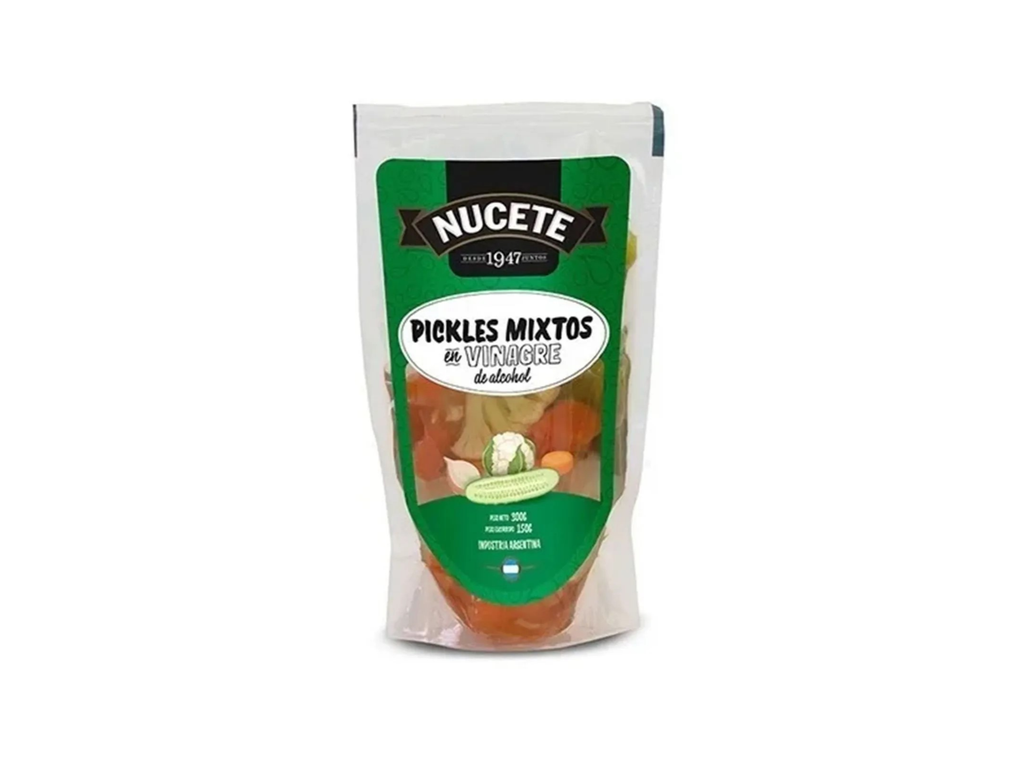 PICKLES NUCETE MIXTOS DP x 300 g.