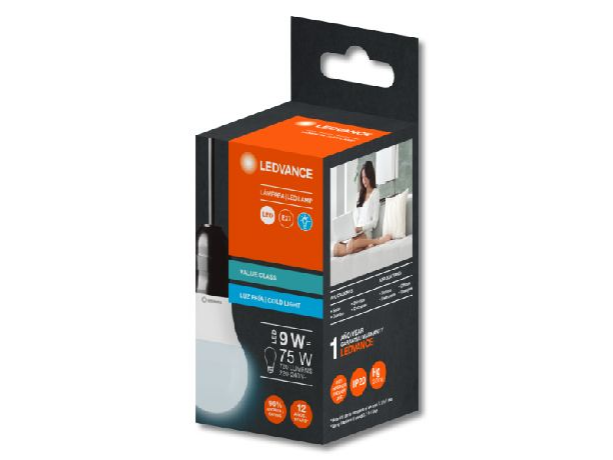 LAMPARA LEDVANCE 9 W FRIA LED x 1 un.