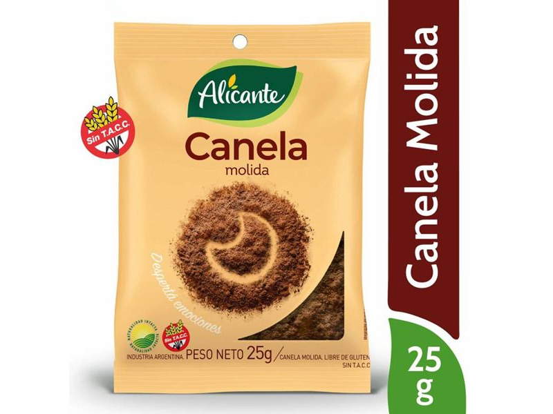 ESPECIAS ALICANTE CANELA MOLIDA x 25 g.