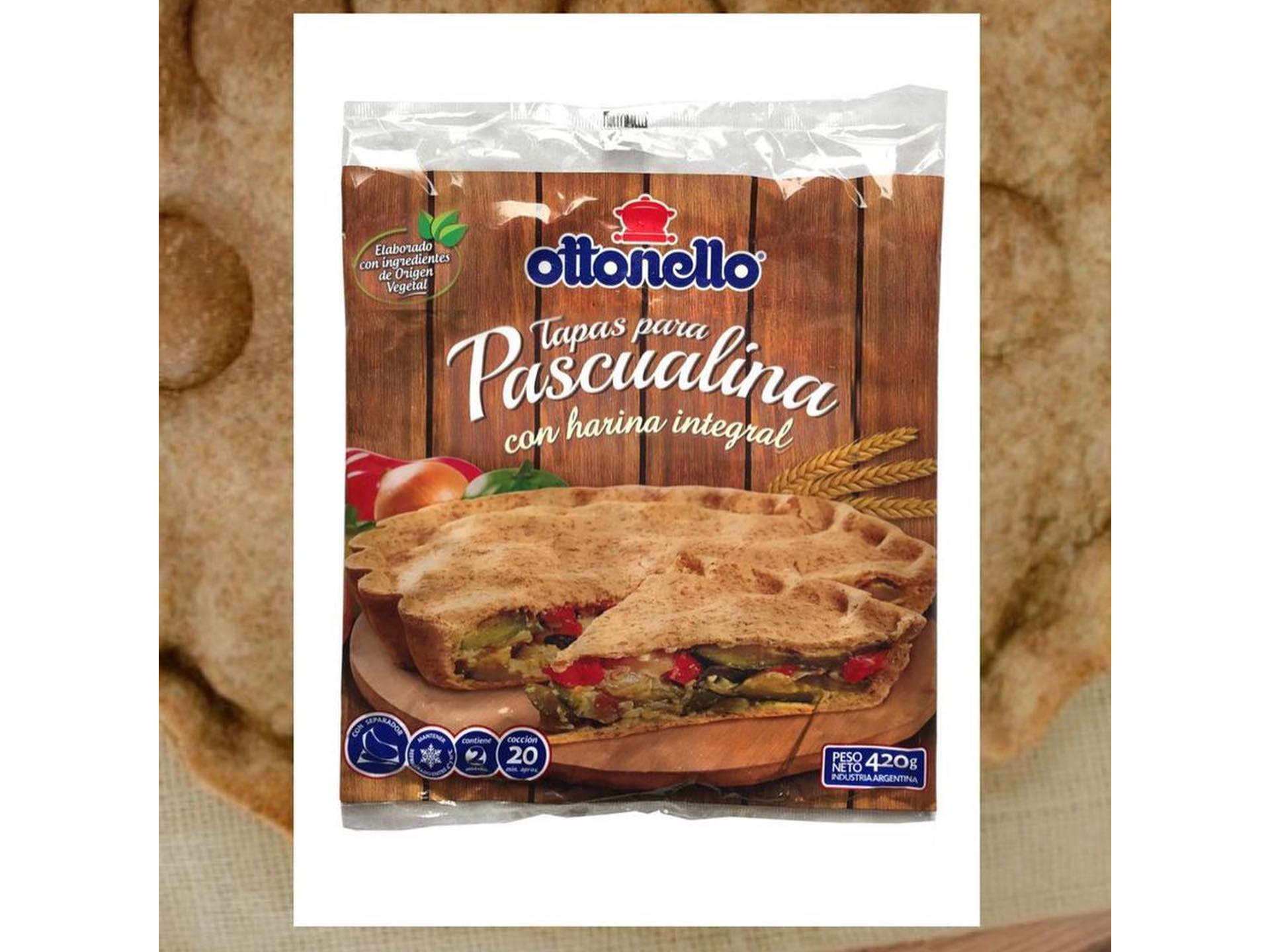 PASCUALINA OTTONELLO INTEGRAL x 420 g.