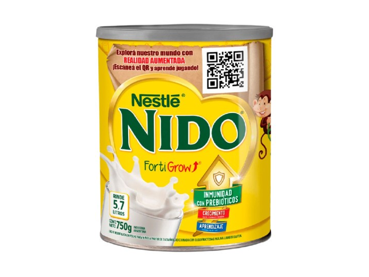 LECHE EN POLVO NIDO FORTI GROW x 750 g.