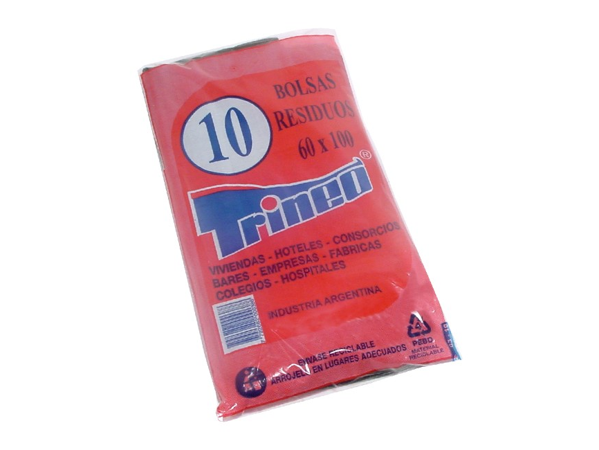 BOLSAS DE RESIDUOS TRINEO CONSORCIO x 10 un.