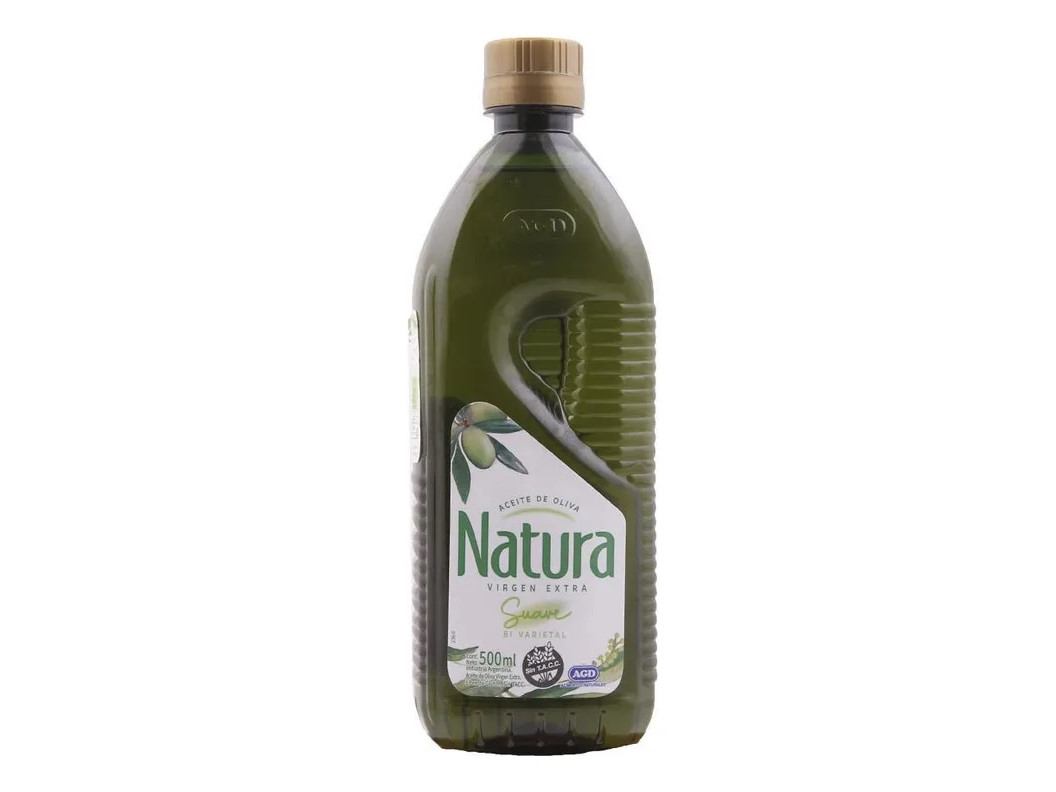 ACEITE DE OLIVA NATURA EXTRA VIRGEN SUAVE x 500 ml.