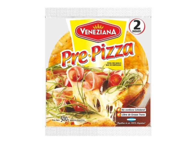 PRE PIZZA VENEZIANA DOBLE x 2 un.