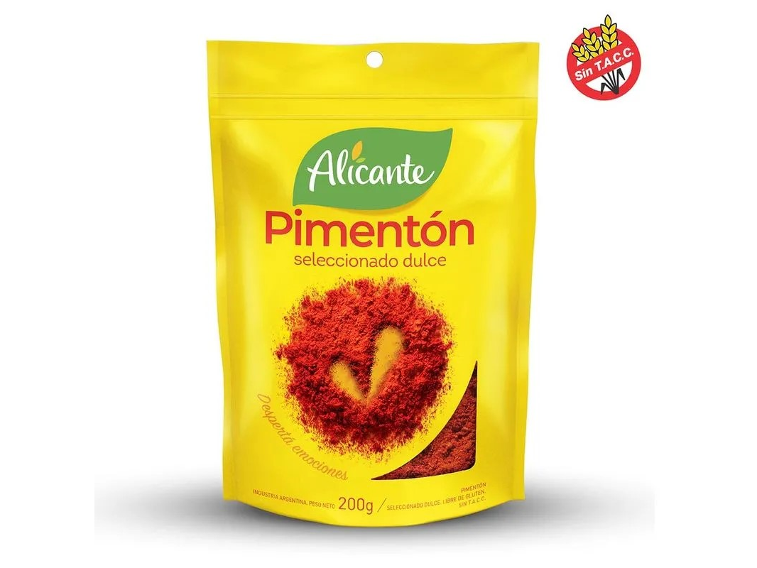 ESPECIAS ALICANTE PIMENTON DULCE x 200 g.