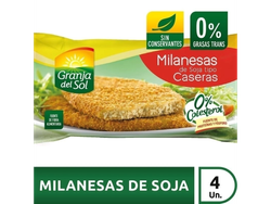 MILANESA GRANJA DEL SOL DE SOJA CASERA x 330 g.