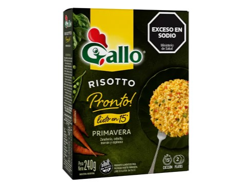 ARROZ GALLO RISOTTO PRIMAVERA CAJA x 240 g.