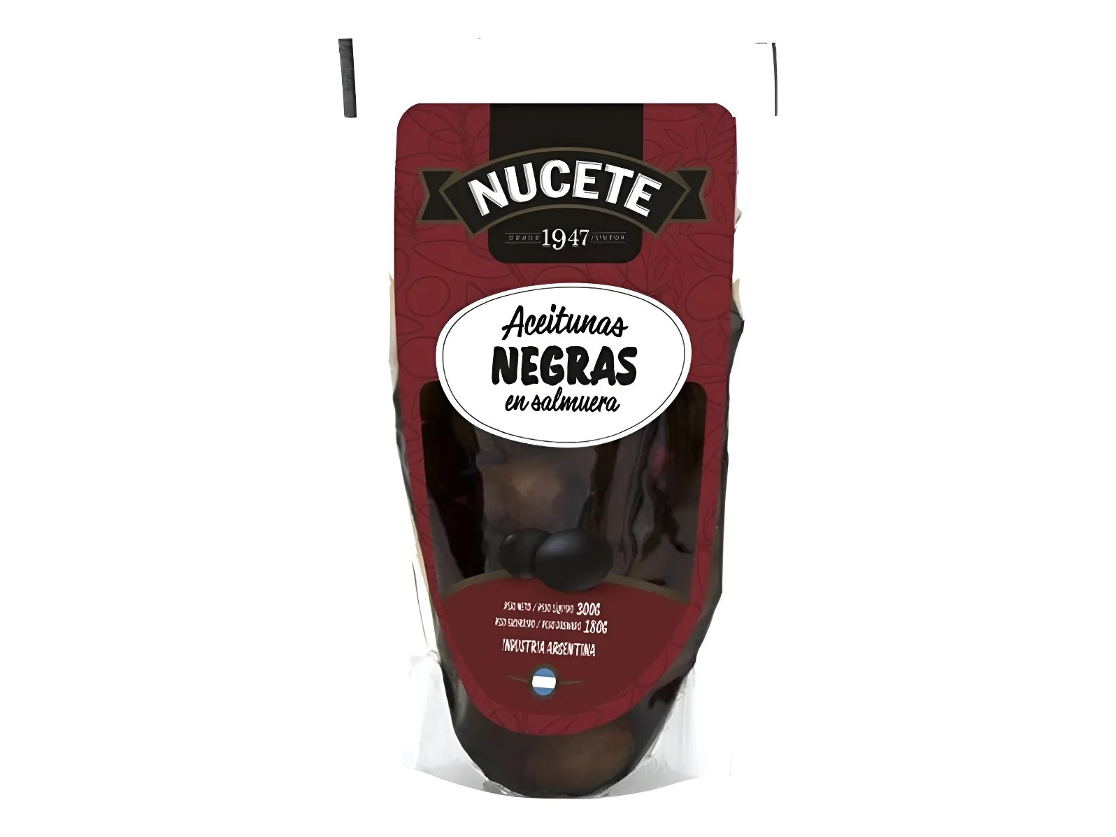 ACEITUNAS NUCETE NEGRAS DP x 180 g.