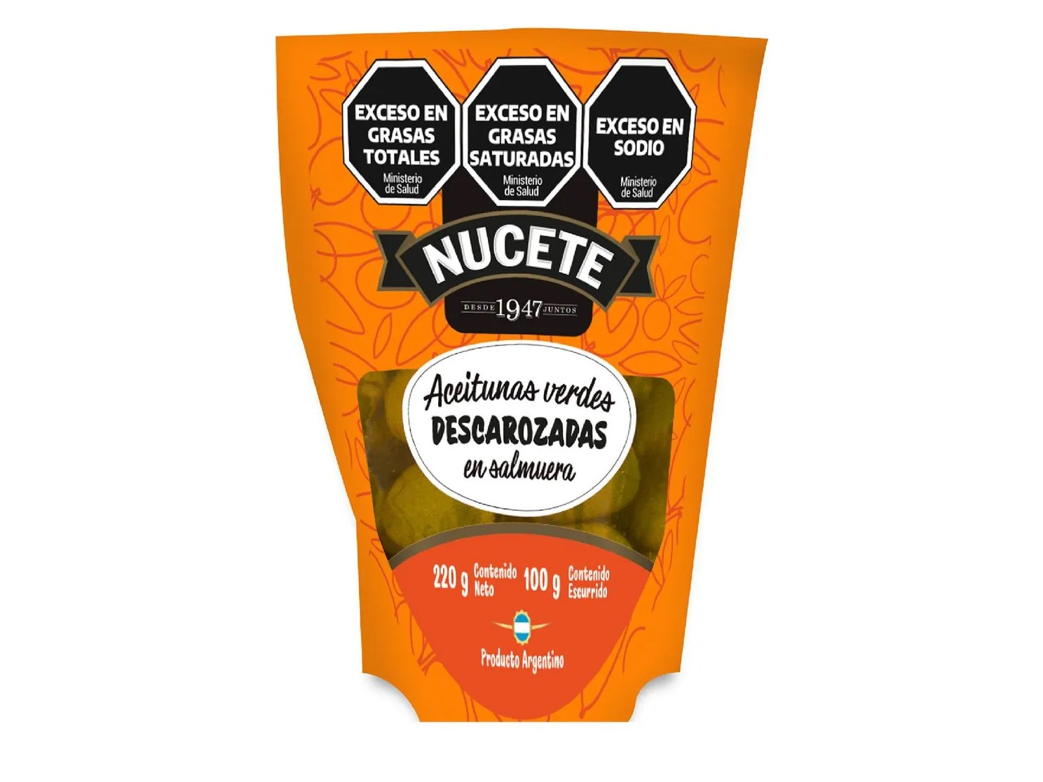 ACEITUNAS NUCETE DESCAROZADAS DP x 300 g.