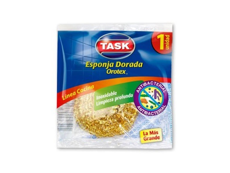 ESPONJA TASK DORADA x 1 un.