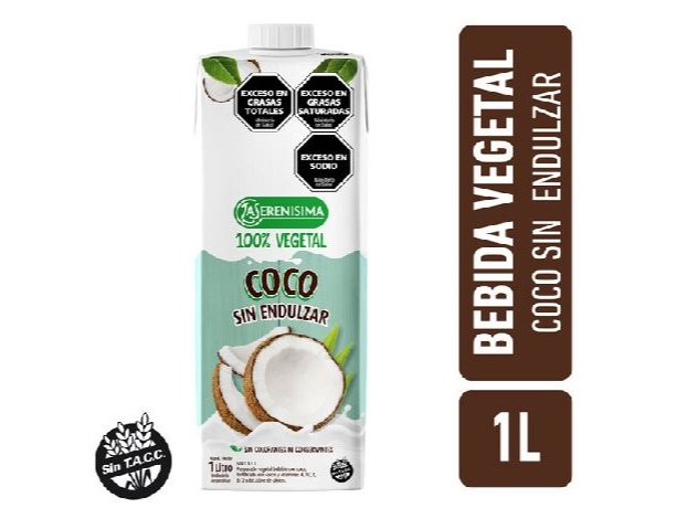 LECHE LA SERENISIMA PREPARADO VEGETAL COCO x 1 l.