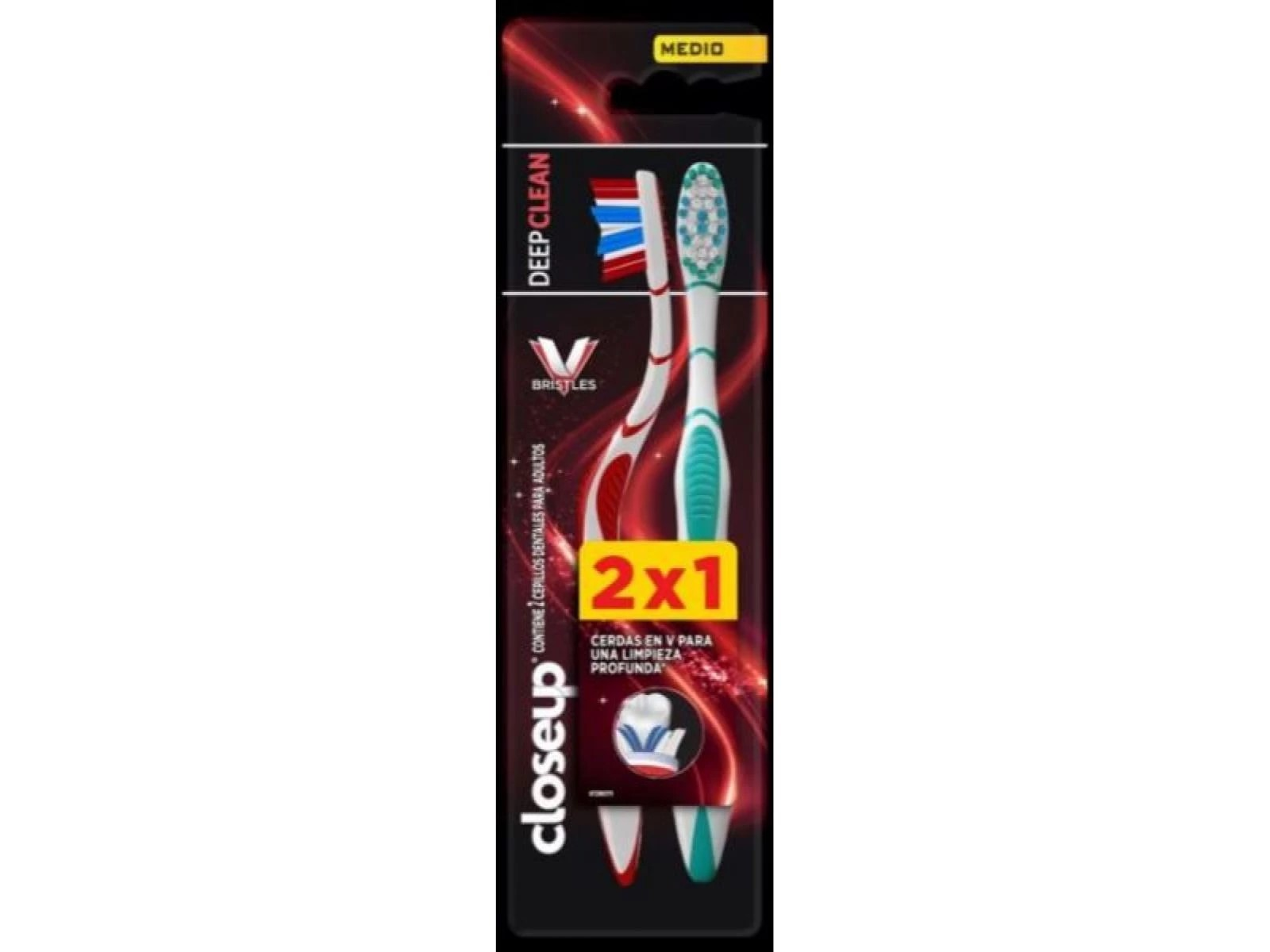 CEPILLO DENTAL CLOSEUP DEEP CLEAN x 2 un.