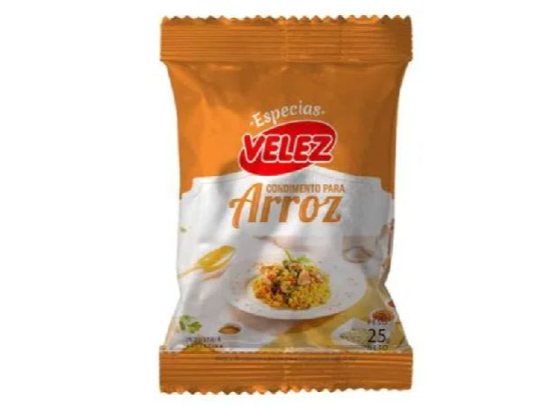 ESPECIAS VELEZ CONDIMENTO PARA ARROZ x 25 g.