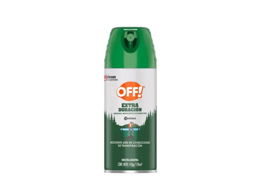 REPELENTE OFF EXTRA DURACION AEROSOL x 170 g.