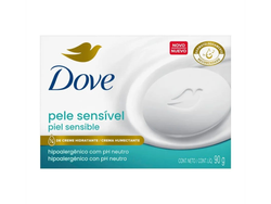 JABON DE TOCADOR DOVE PIEL SENSIBLE x 90 g.
