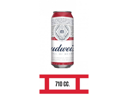 CERVEZA BUDWEISER LATA x 710 ml.