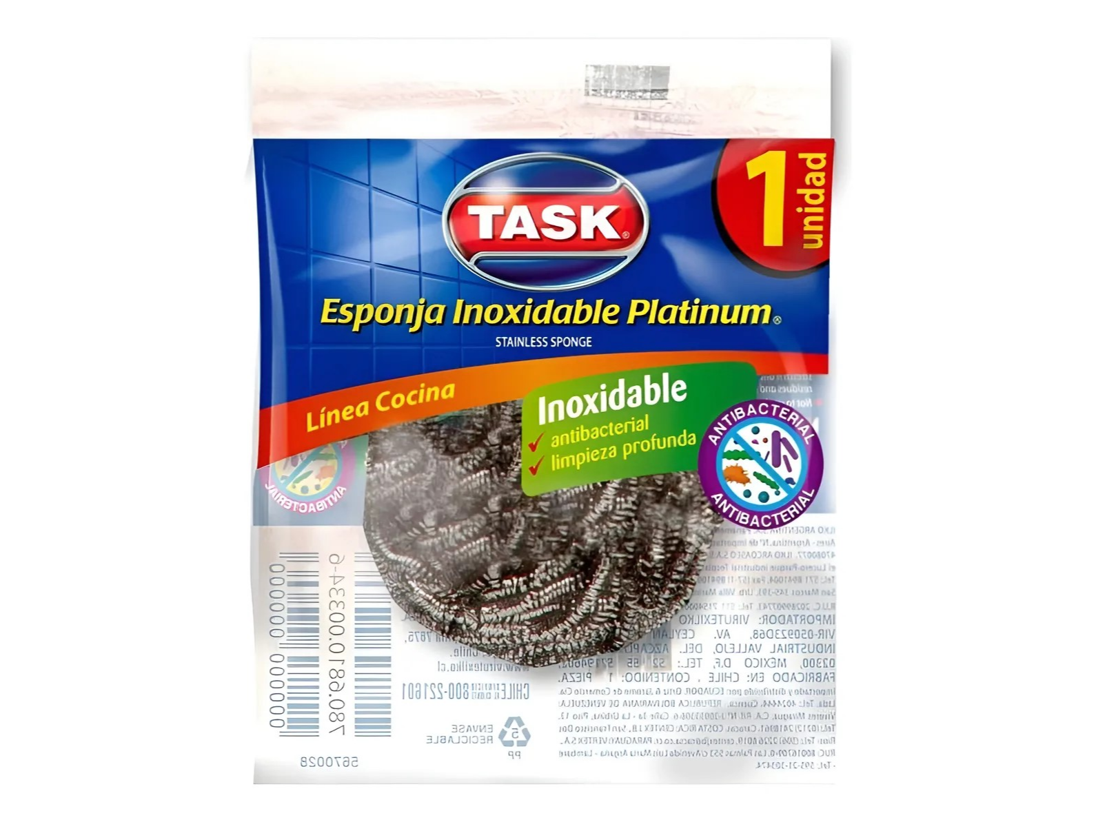 ESPONJA TASK PLATINUN x 1 un.