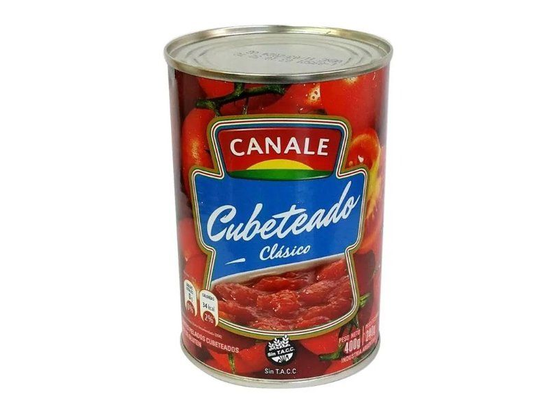 TOMATES EN CUBOS CANALE CLASICO x 400 g.