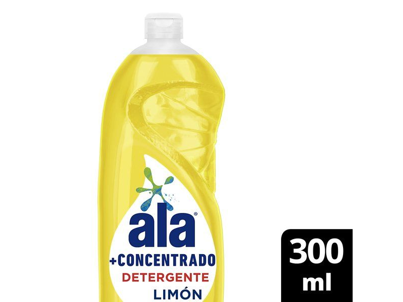 DETERGENTE ALA + CONCENTRADO LIMON x 300 ml.