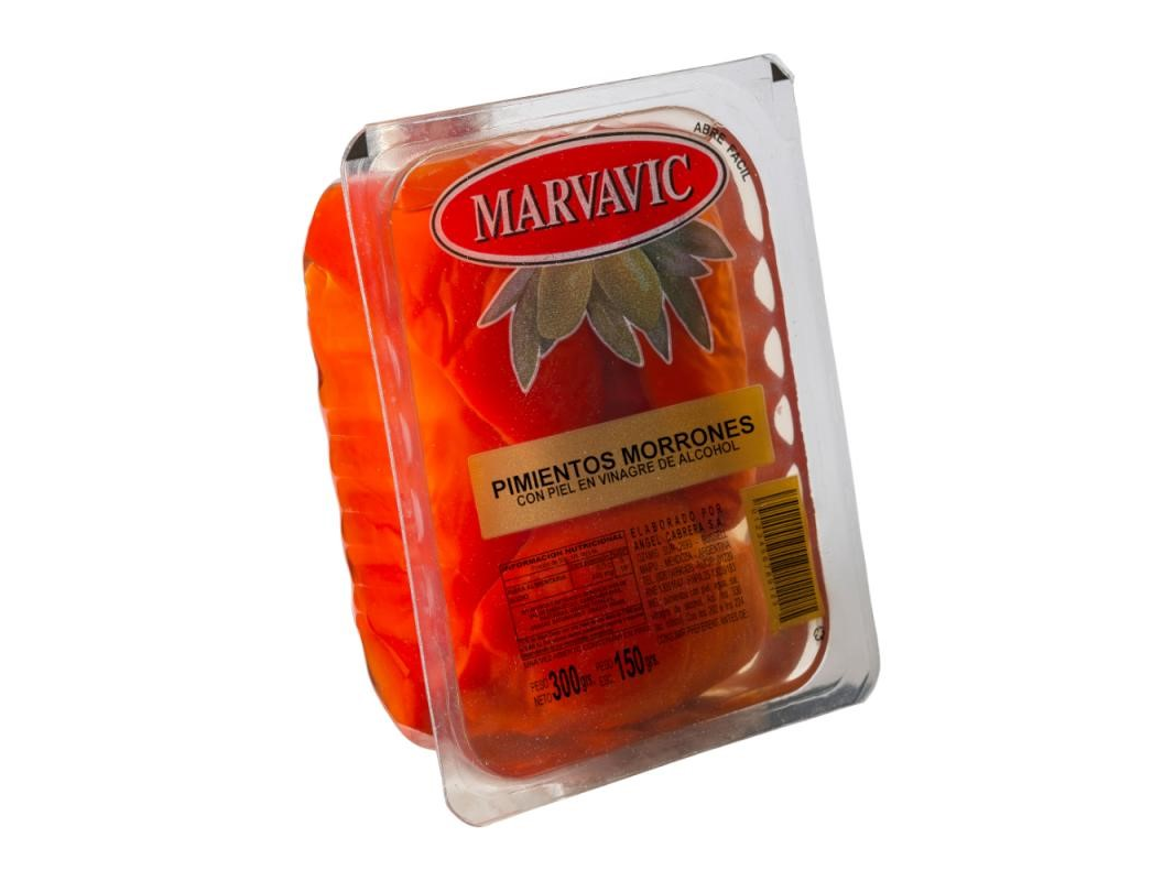PIMIENTOS MARVAVIC MORRONES x 250 g.