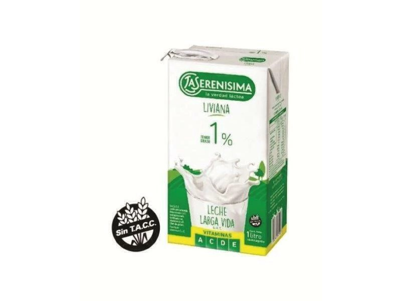 LECHE LA SERENISIMA 1% UAT x 1 l.