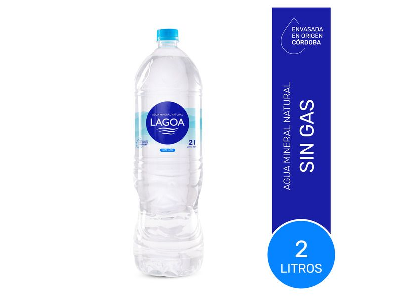 AGUA MINERAL LAGOA SIN GAS x 2 l.