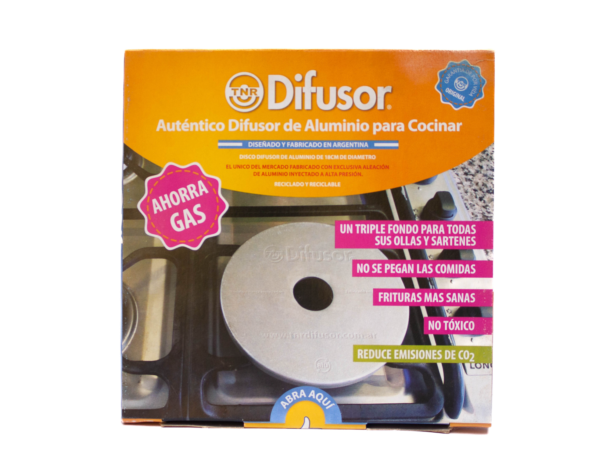 Difusor  de aluminio 18 cm