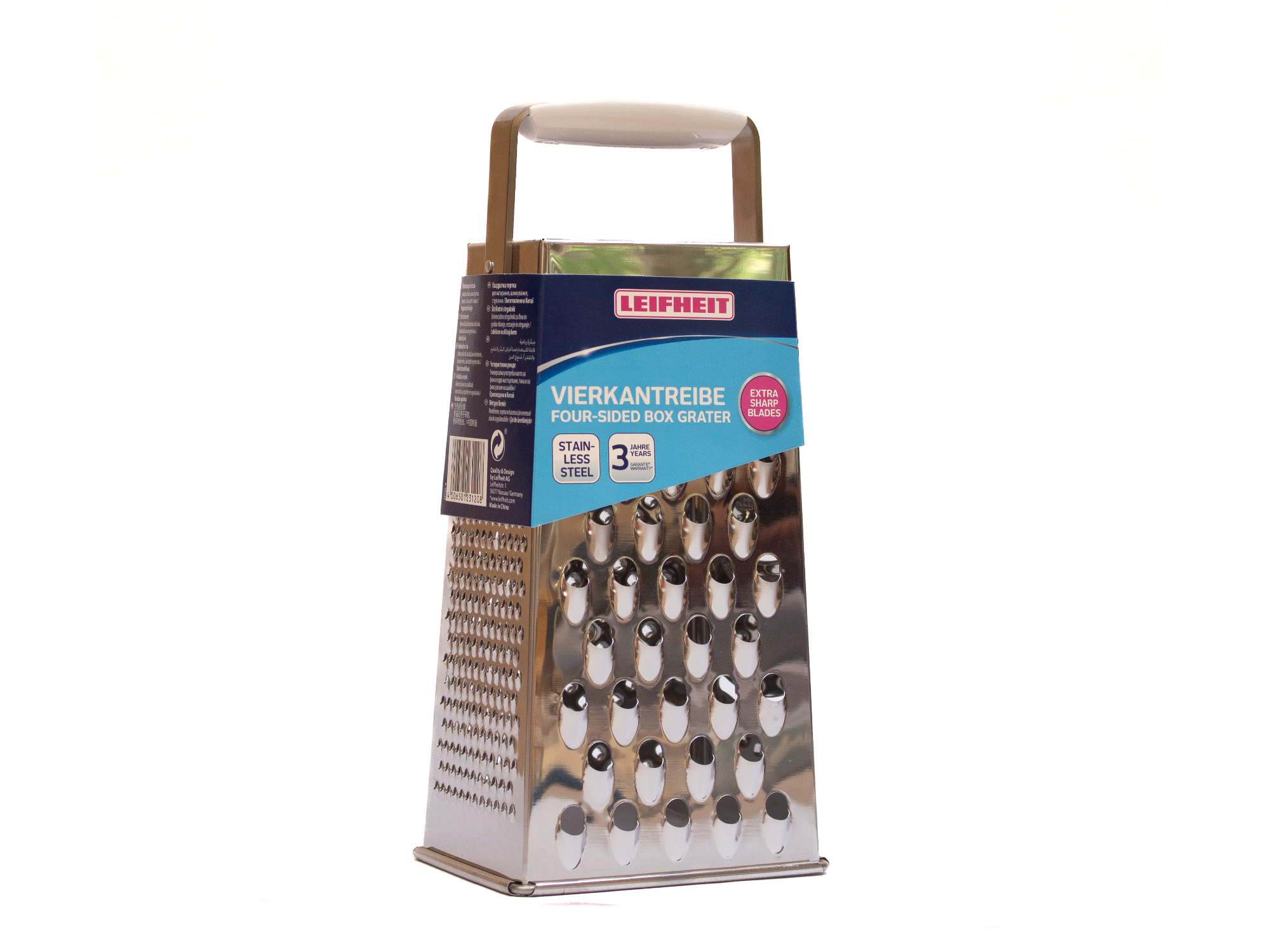 Rallador 4 caras Leifheit acero inox.