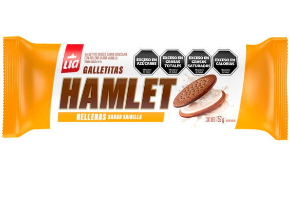 GALLETAS HAMLET RELL.VAINILLA 152g