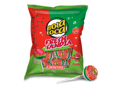 CHUPETIN BOLA LOCA SANDIA C/CHICLE x 24